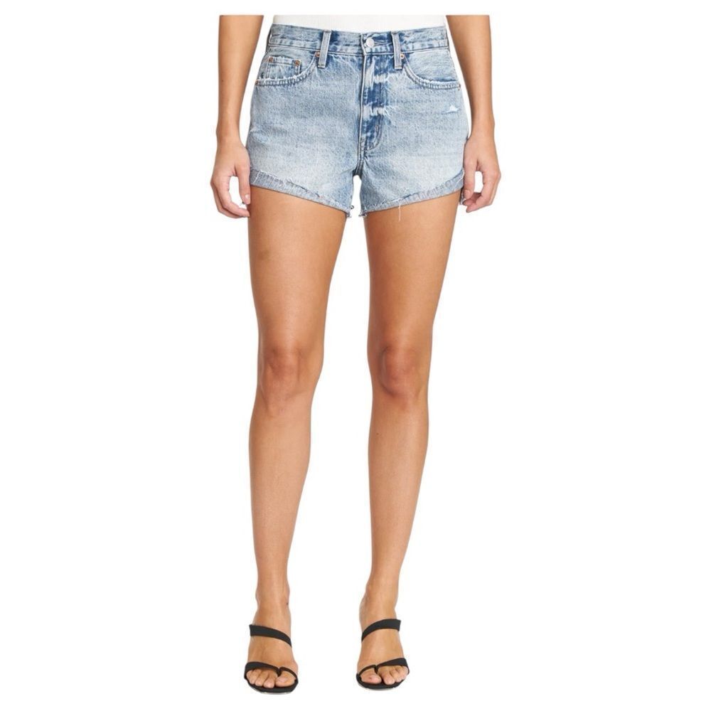 Pistola Kylee Relaxed High Rise Raw Hem Short Size 27